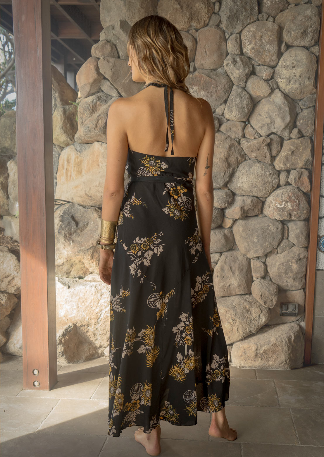 Sakura Dress – Sustainable bamboo satin and organic cotton minimalist luxury dress for women by Revtalatelier