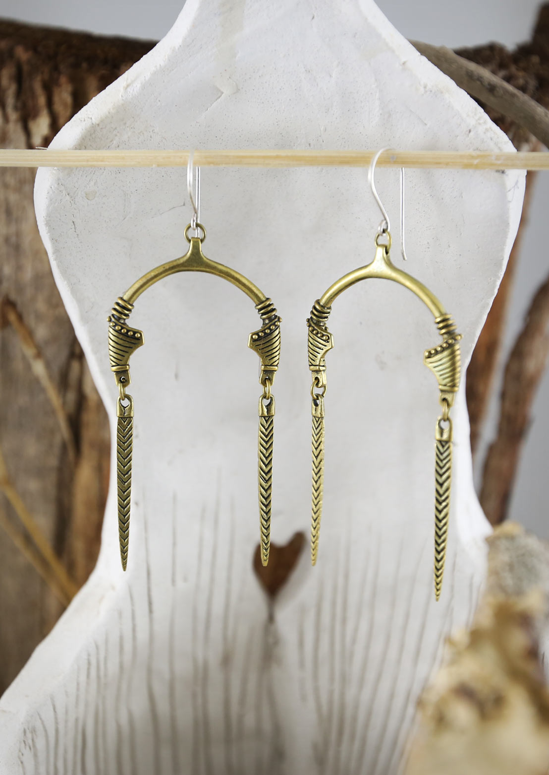 Sahara Earrings – Sustainable minimalist luxury handcrafted ethical earrings by Revtal Atelier