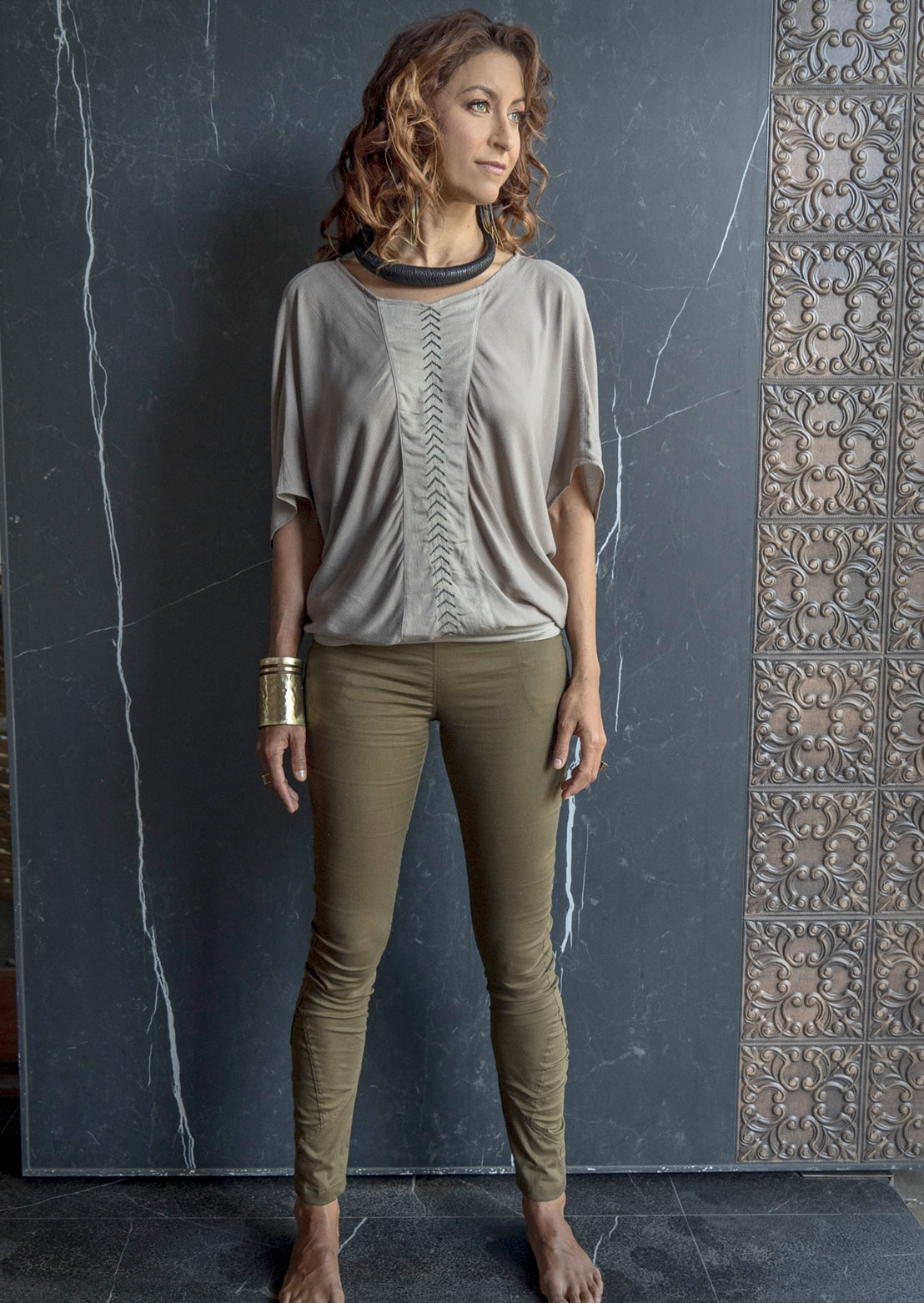 Sculpt Pants – Sustainable minimalist luxury women's pants in organic cotton, bamboo, Tencel, and matte satin by Revtalatelier