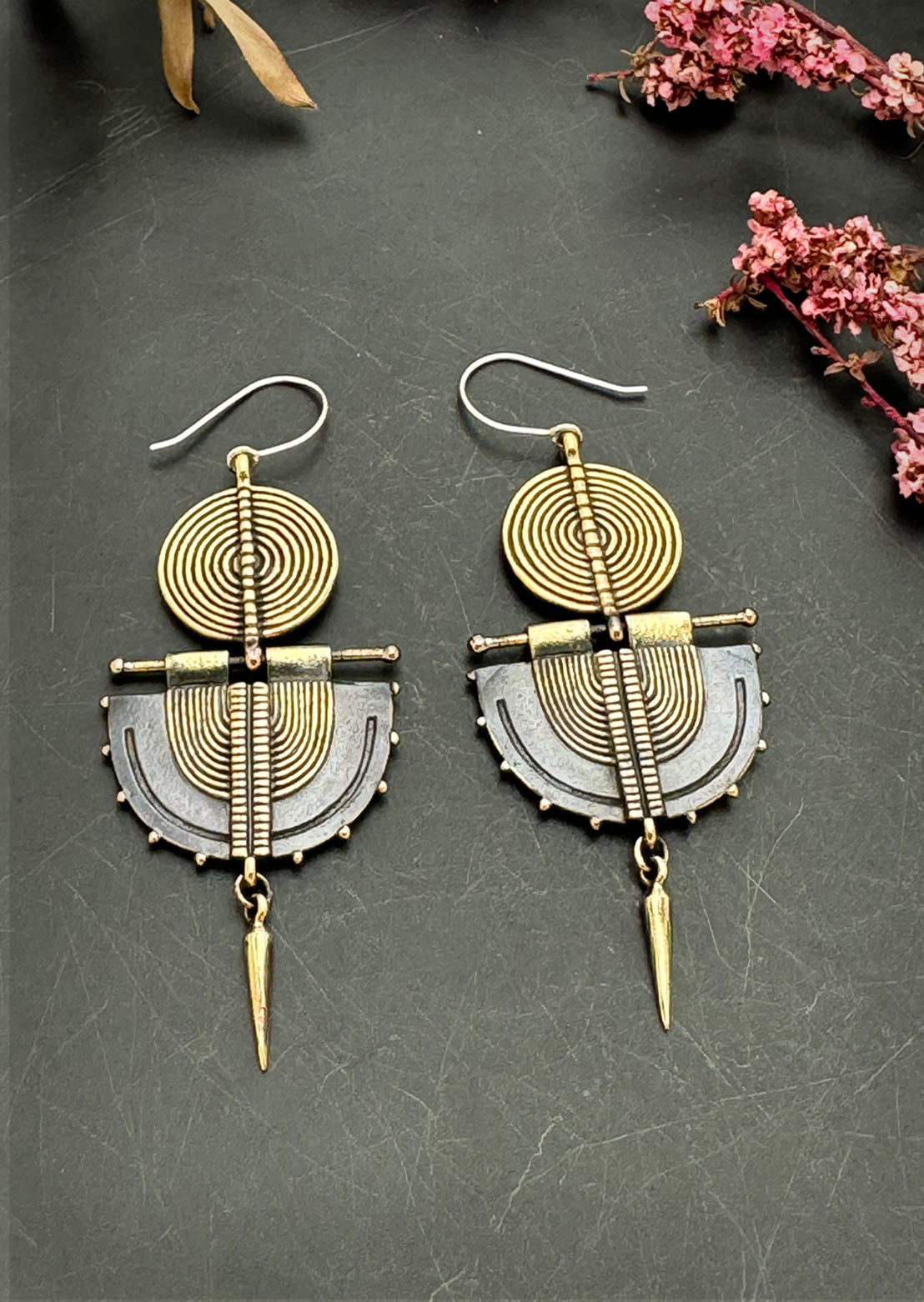 Oji circle Earrings