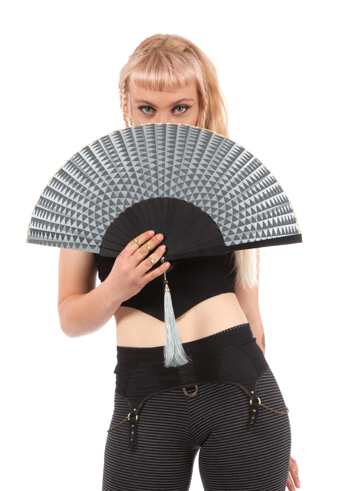 Cosmic Fan – Sustainable minimalist luxury natural fiber women's accessory by Revtal Atelier
