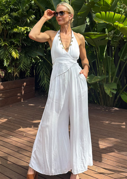 Dune Drifter Jumpsuit White