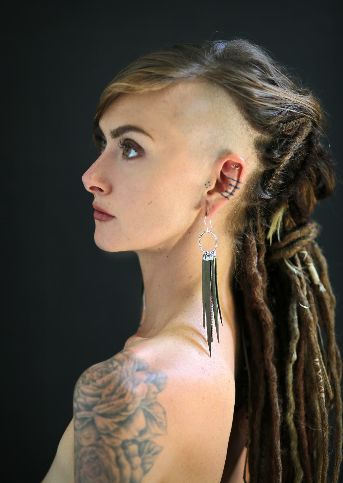 Fringe Earrings – Sustainable minimalist luxury handcrafted women's jewelry by Revtal Atelier
