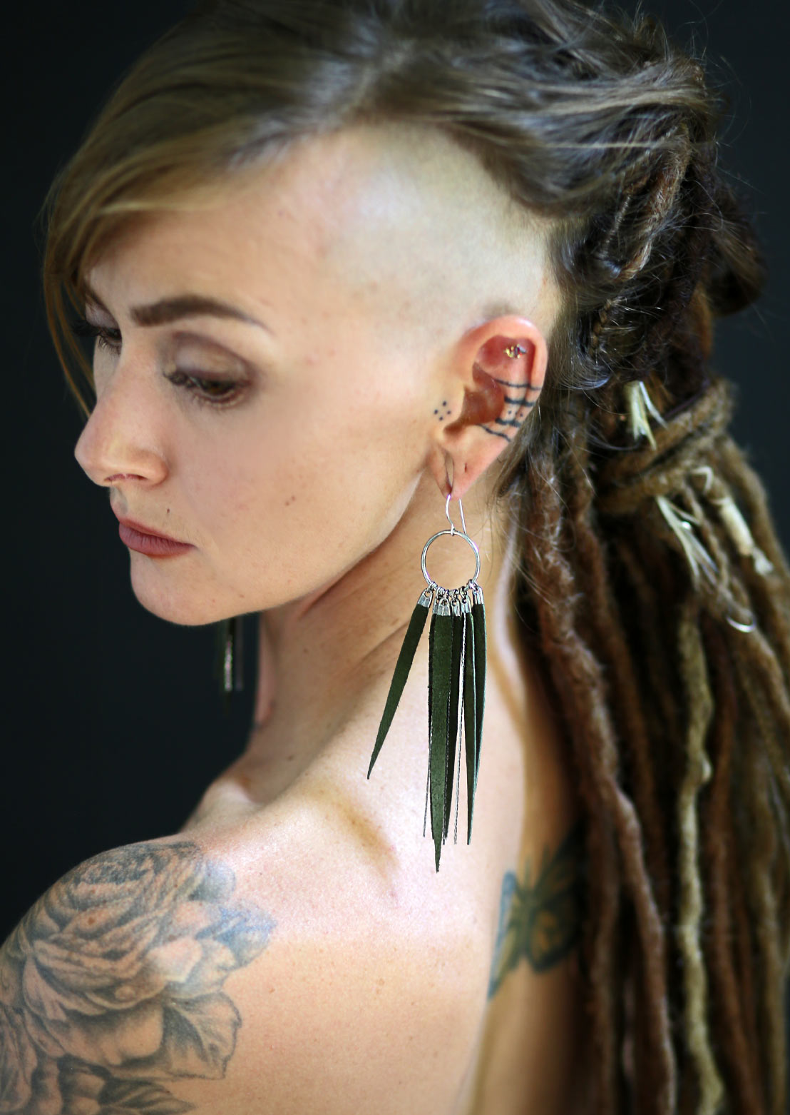 Fringe Earrings – Sustainable minimalist luxury handcrafted women's jewelry by Revtal Atelier
