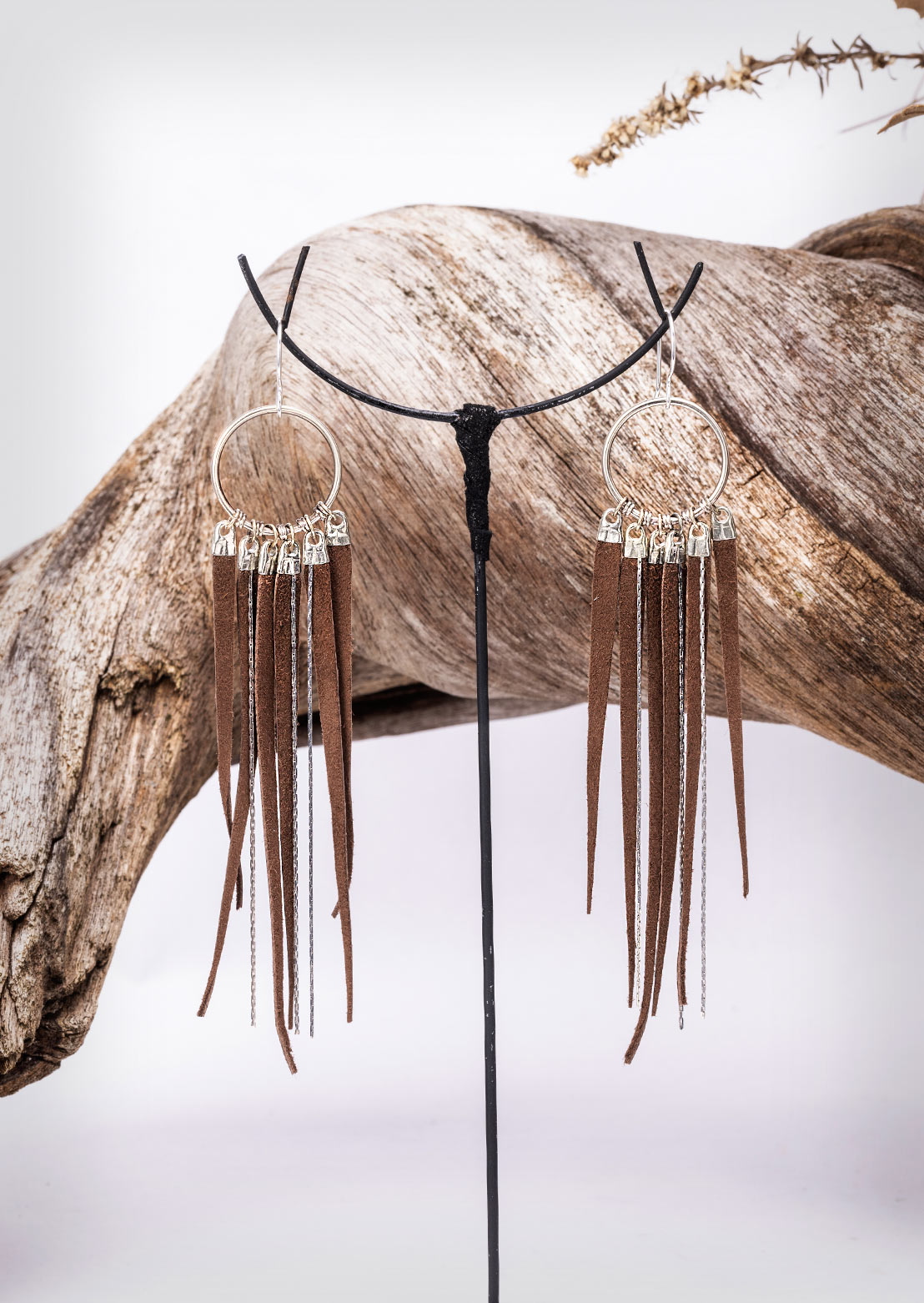 Fringe Earrings – Sustainable minimalist luxury handcrafted women's jewelry by Revtal Atelier
