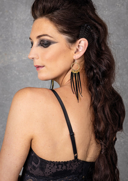 Fringe Earrings – Sustainable minimalist luxury handcrafted women's jewelry by Revtal Atelier
