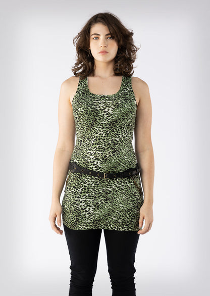 Leopard Tunic – Sustainable minimalist luxury women's tunic in organic cotton and bamboo blend by Revtalatelier
