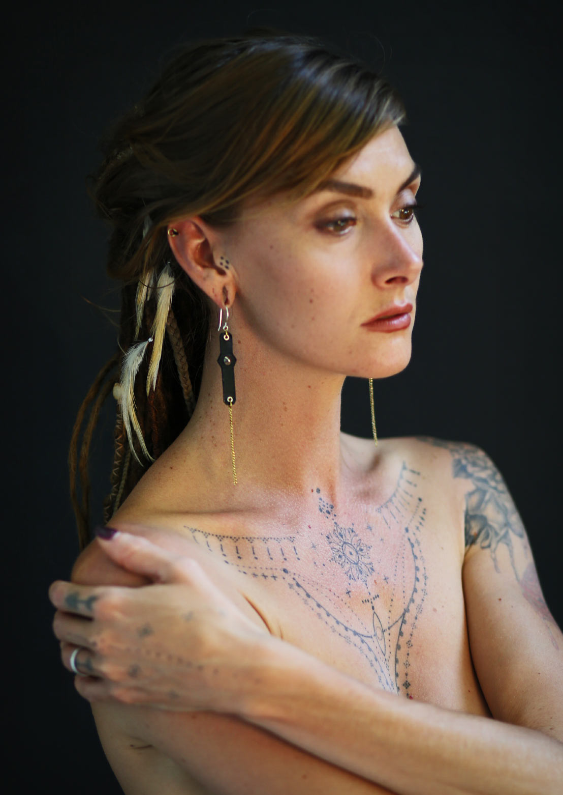 Link Earrings – Sustainable minimalist luxury eco-friendly women's jewelry by Revtal Atelier
