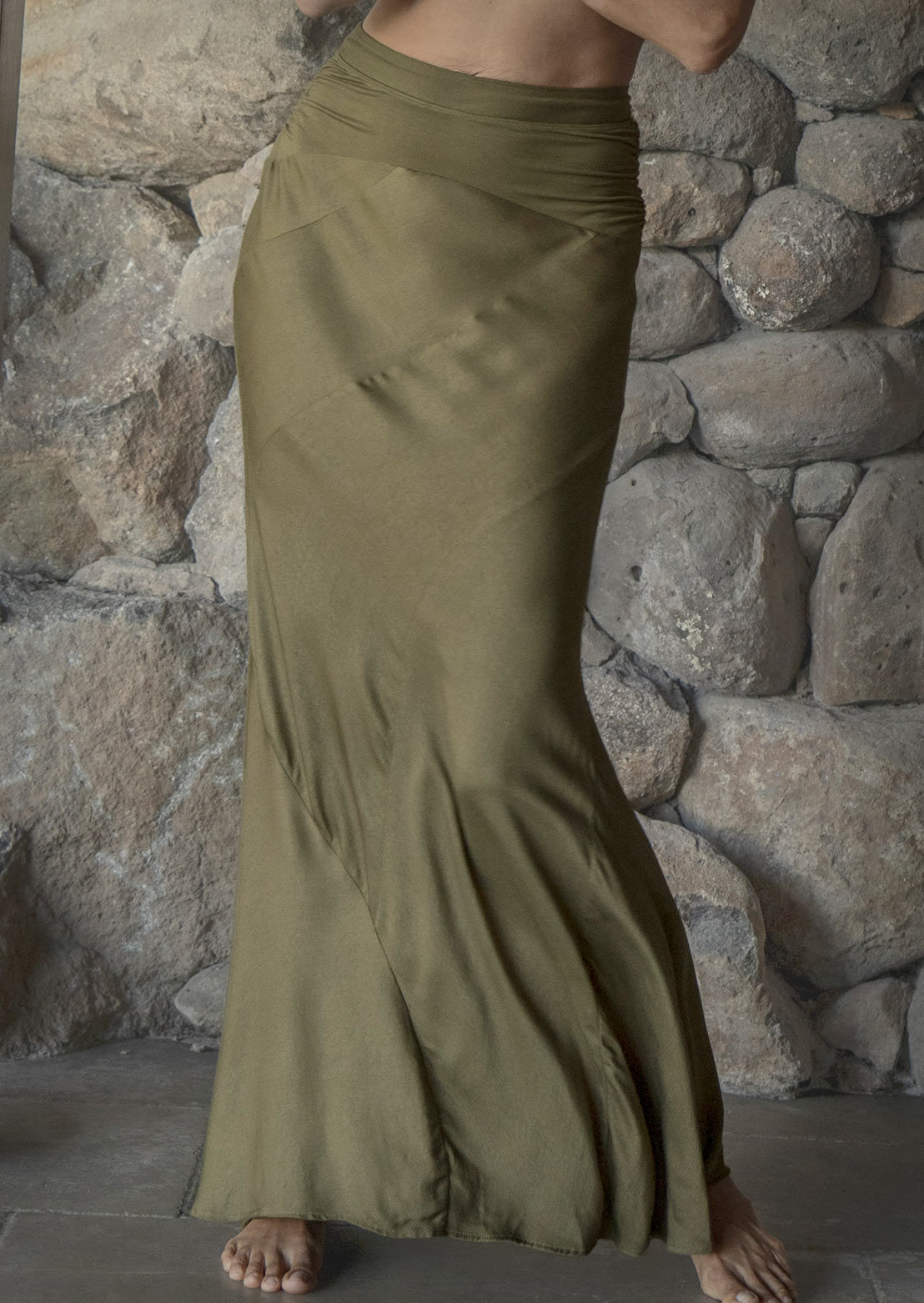 Luminous skirt Olive