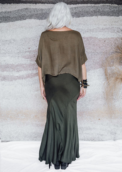 Luminous skirt Olive