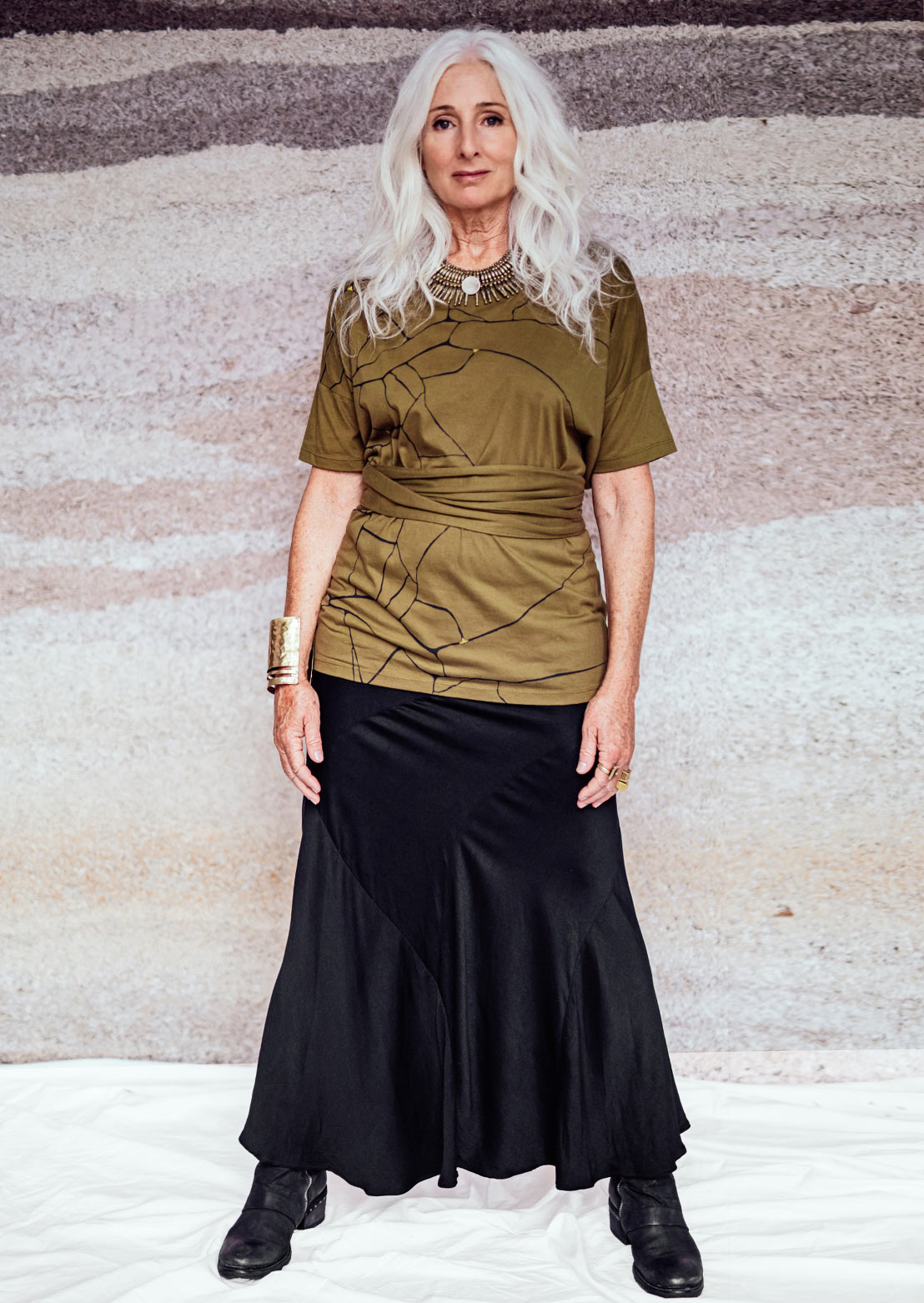 Luminous skirt Black