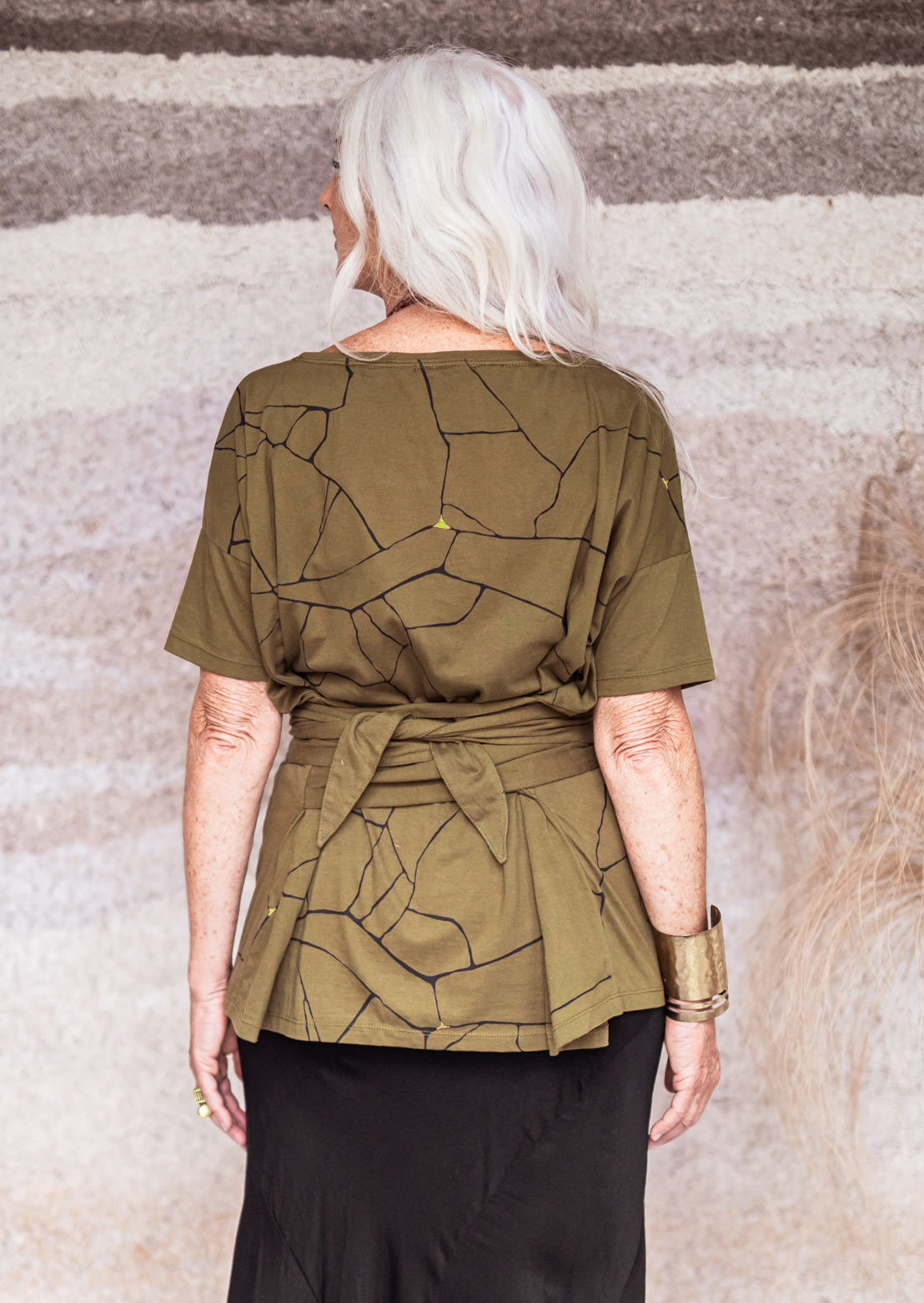 Nami wrap tee Kintsugi