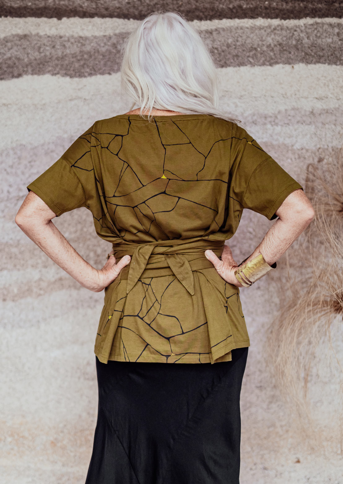 Nami wrap tee Kintsugi