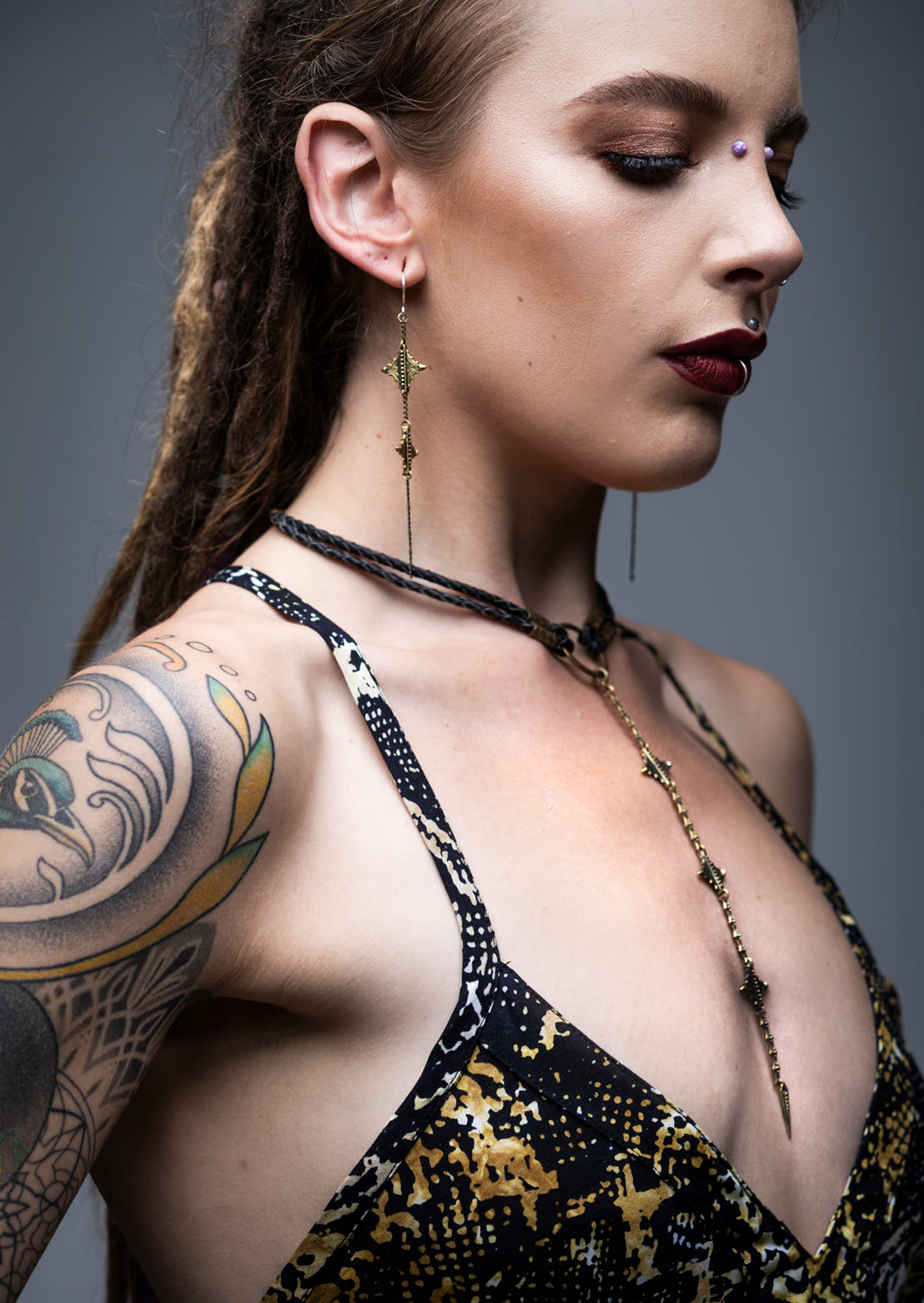 Nubian Link Necklace – Sustainable minimalist luxury women's jewelry handcrafted by Revtal Atelier

