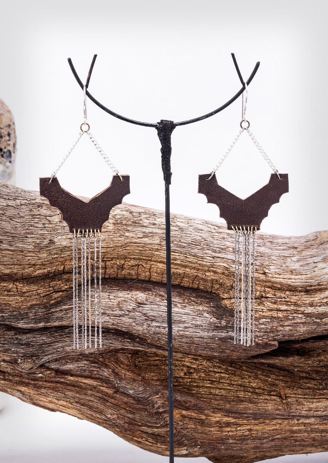 Ridge Earrings – Sustainable minimalist luxury ethical jewelry for women by Revtal Atelier
