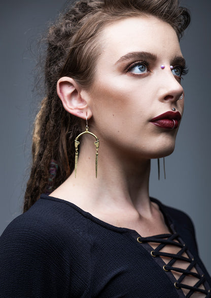 Sahara Earrings – Sustainable minimalist luxury handcrafted ethical earrings by Revtal Atelier
