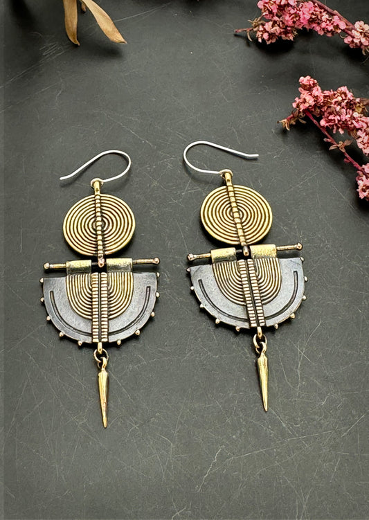 Oji circle Earrings