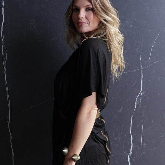 Nomadic Top by Revtal Atelier – Sustainable bamboo blend minimalist women's fashion top with relaxed fit and fluid silhouette
