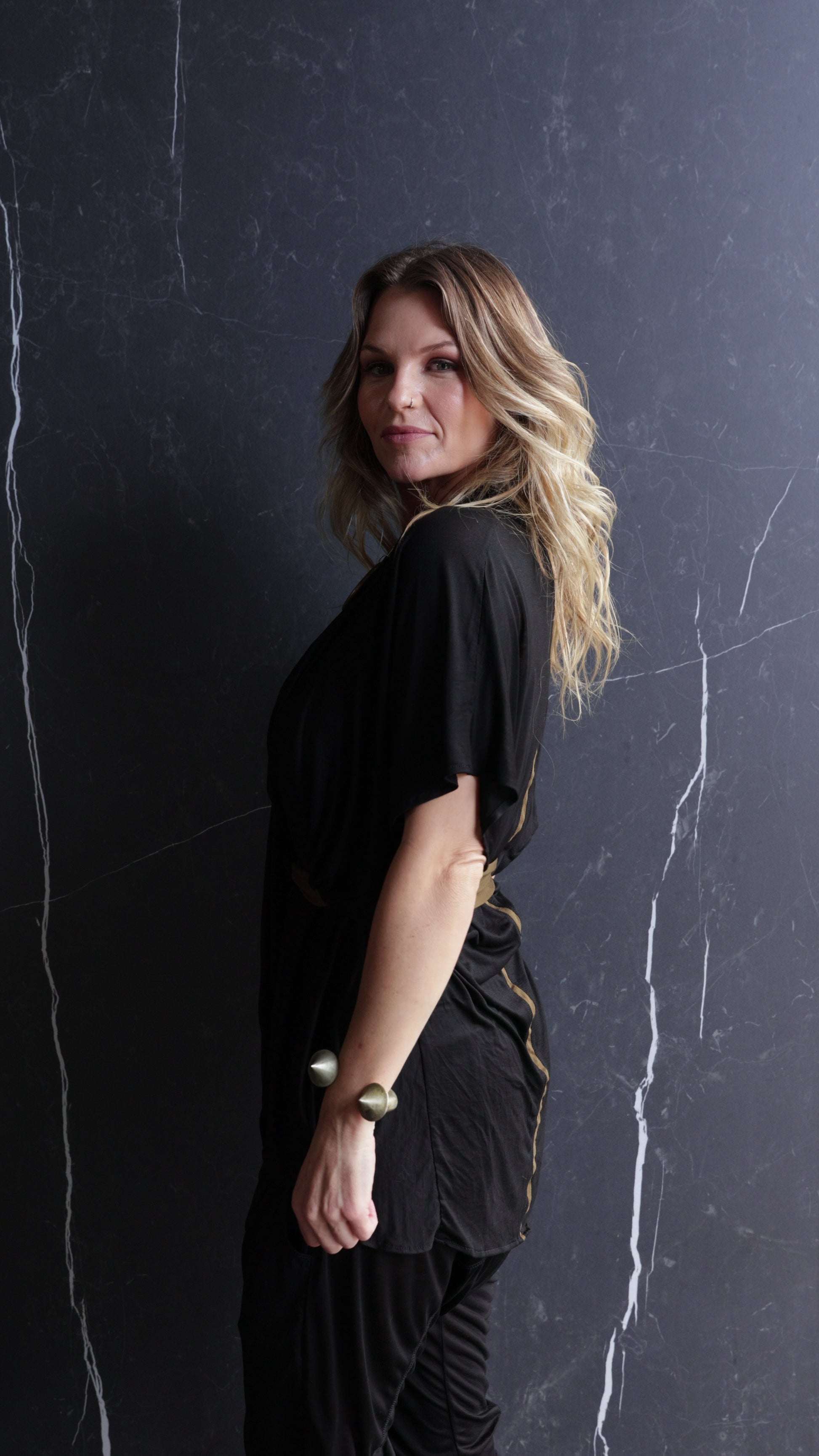 Nomadic Top by Revtal Atelier – Sustainable bamboo blend minimalist women's fashion top with relaxed fit and fluid silhouette
